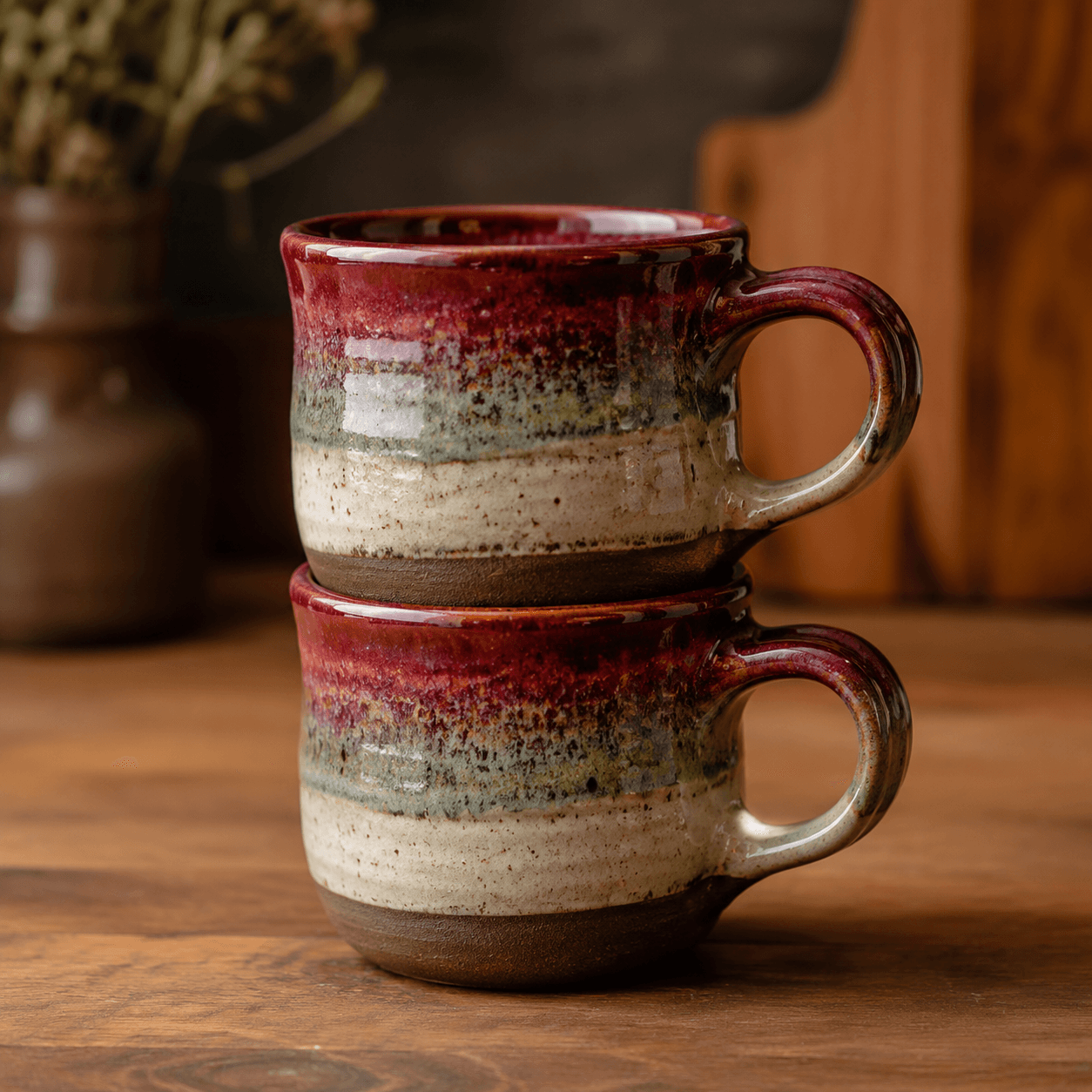 Ceramic Mug Pair — main view