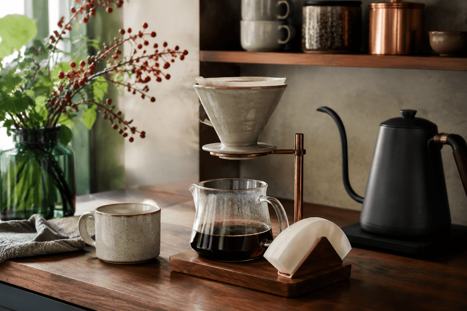Pour-Over Dripper Set — in context
